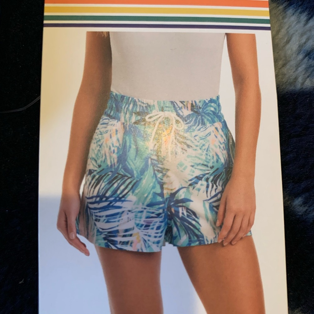 New Women’s Ocean Pacific Multi-Colored Swim Trunks. Size XXL